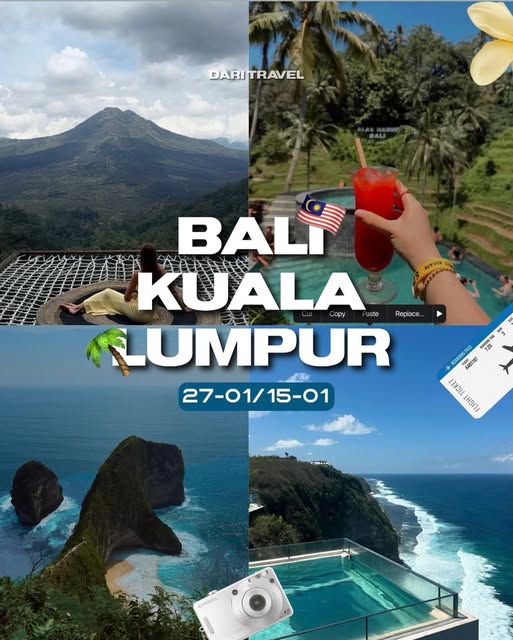 Bali and Kuala Lumpur — archived tour poster